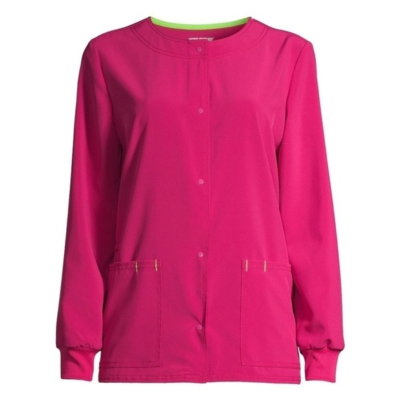 Scrubstar Scrub Jacket Size XS Wild Strawberry Pink 4-way stretch Active NWT - Picture 1 of 7